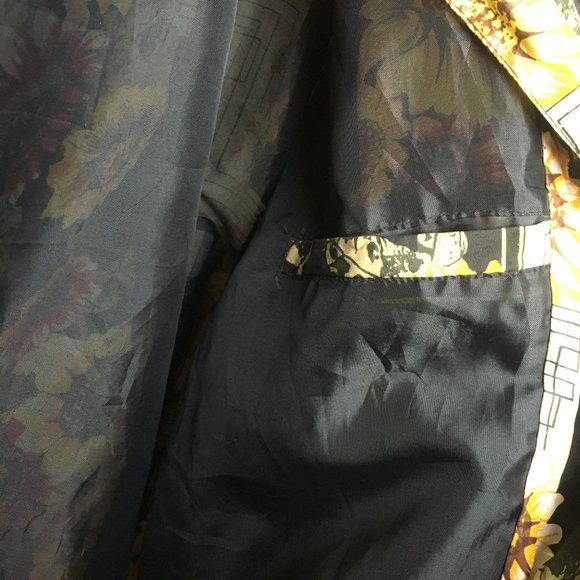 FUDA International Floral Silk Bomber Jacket - Picture 6 of 7